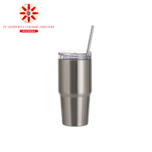 Sublimation Blanks 20oz/600ml Stainless Steel Travel Tumbler with Lid & Straw