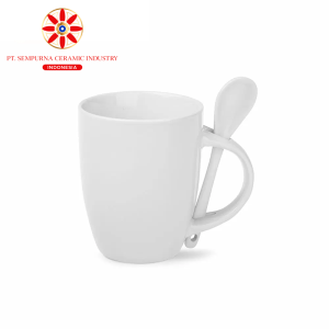 11oz Sublimation Ceramic Mug with spoon