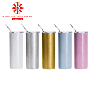 Sublimation Blanks 20oz/600ml 3D Crackle Finish Stainless Steel Skinny Tumbler