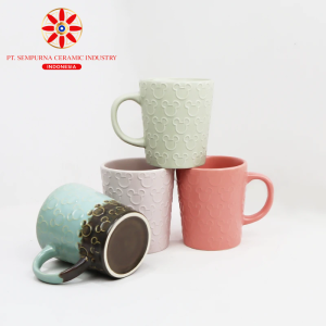 Embossed Ceramic Mug