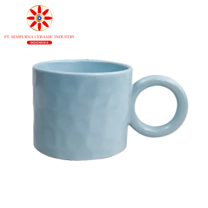 Embossed Ceramic Mug