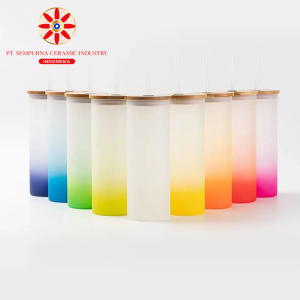 17oz/500ml Color sublimation glass