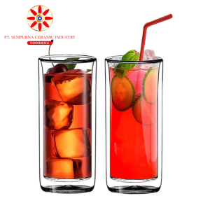 Double Wall Insulated Glass Cups