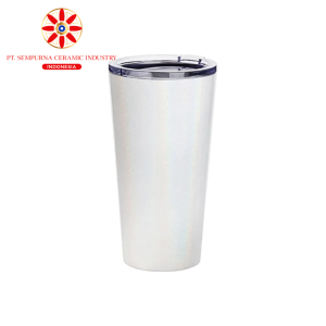 Sublimation 16oz/480ml Glitter Stainless Steel Tumbler w/ Lid