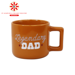 Square Handle Ceramic Mug