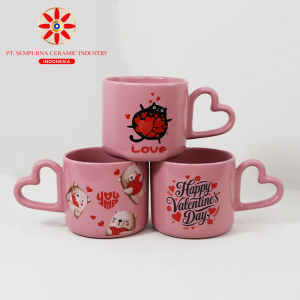 Heart Handle Ceramic Mug